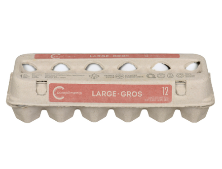 Compliments Large Eggs - 12 Pack